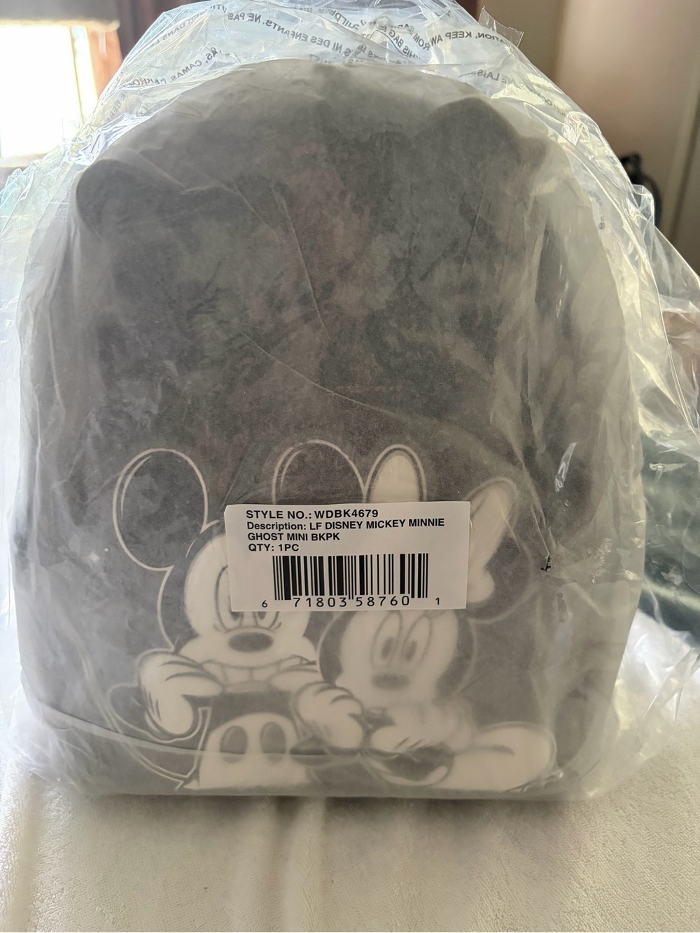 Loungefly Disney Minnie & Mickey Ghost Mini Backpack NWT